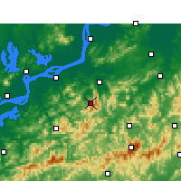 Nearby Forecast Locations - Цзюхуашань - карта