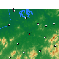 Nearby Forecast Locations - Фучжоу - карта