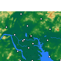 Nearby Forecast Locations - Гуанчжоу - карта