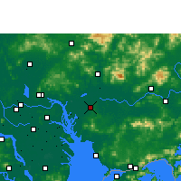 Nearby Forecast Locations - Дунгуань - карта