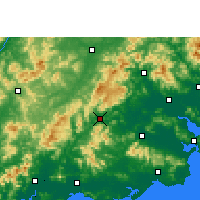 Nearby Forecast Locations - Jiexi - карта