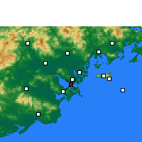 Nearby Forecast Locations - Шаньтоу - карта