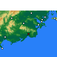Nearby Forecast Locations - Хуэйлай - карта