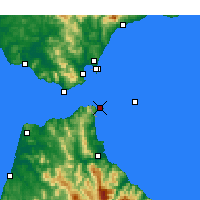 Nearby Forecast Locations - Сеута - карта