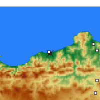 Nearby Forecast Locations - Jijel-Achouat - карта