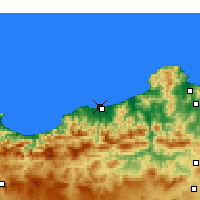 Nearby Forecast Locations - Jijel-port - карта