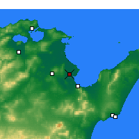 Nearby Forecast Locations - Тунис - карта