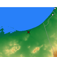 Nearby Forecast Locations - Эль-Ариш - карта