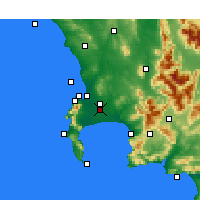 Nearby Forecast Locations - Кейптаун - карта