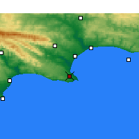 Nearby Forecast Locations - Порт-Элизабет - карта