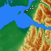 Nearby Forecast Locations - Анкоридж - карта
