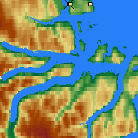 Nearby Forecast Locations - Кикиктарджуак - карта