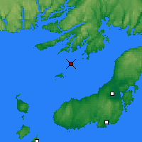 Nearby Forecast Locations - Sagona Island - карта