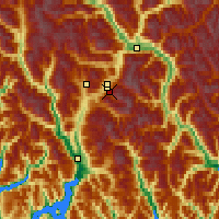 Nearby Forecast Locations - Blackcomb Base Sliding - карта