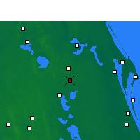 Nearby Forecast Locations - Орландо - карта
