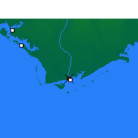 Nearby Forecast Locations - Apalachicola - карта