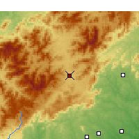 Nearby Forecast Locations - Ашвилл - карта
