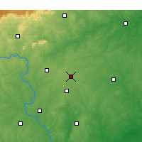 Nearby Forecast Locations - Гринсборо - карта