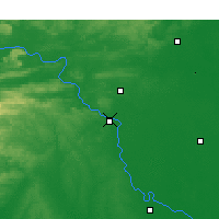Nearby Forecast Locations - Литл-Рок - карта