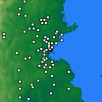 Nearby Forecast Locations - Бостон - карта