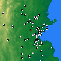 Nearby Forecast Locations - Бедфорд - карта