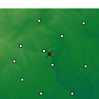 Nearby Forecast Locations - Форт-Брэгг - карта
