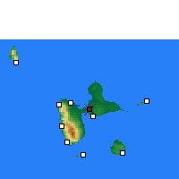 Nearby Forecast Locations - Гваделупа - карта