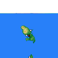 Nearby Forecast Locations - Мартиника - карта