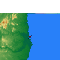 Nearby Forecast Locations - Канавиейрас - карта