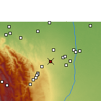 Nearby Forecast Locations - Санта-Крус-де-ла-Сьерра - карта
