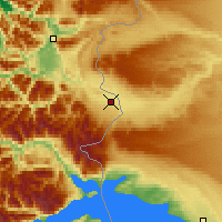 Nearby Forecast Locations - Balmaceda - карта