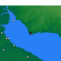 Nearby Forecast Locations - Колония-дель-Сакраменто - карта