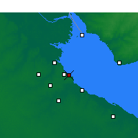 Nearby Forecast Locations - аэропорт имени Хорхе Ньюбери - карта