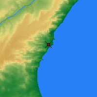 Nearby Forecast Locations - Комодоро-Ривадавия - карта
