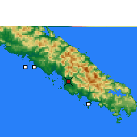 Nearby Forecast Locations - Ла-Тонтута (аэропорт) - карта