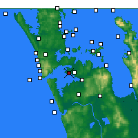 Nearby Forecast Locations - Окленд - карта