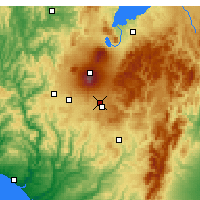Nearby Forecast Locations - Waiouru Airstrip - карта