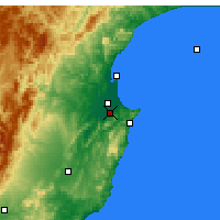 Nearby Forecast Locations - Хавлок-Норт - карта