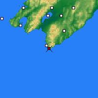 Nearby Forecast Locations - Cape Pallis. - карта
