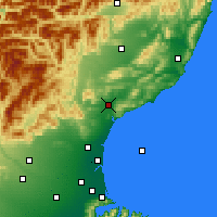 Nearby Forecast Locations - Waipara - карта