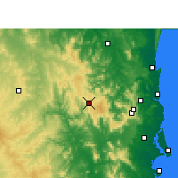 Nearby Forecast Locations - Jimna Forestry - карта