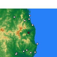 Nearby Forecast Locations - Murwillumbah - карта