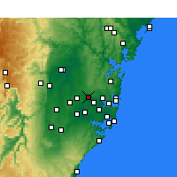 Nearby Forecast Locations - Парраматта - карта