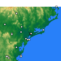 Nearby Forecast Locations - Williamtown - карта