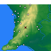 Nearby Forecast Locations - Маунт-Баркер - карта