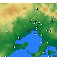 Nearby Forecast Locations - Мельбурн - карта