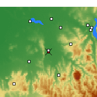 Nearby Forecast Locations - Wangaratta - карта
