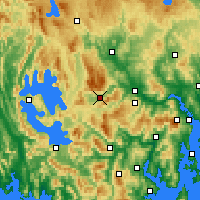 Nearby Forecast Locations - Maydena - карта