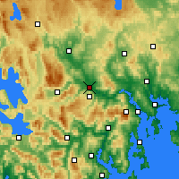 Nearby Forecast Locations - Bushy Park - карта