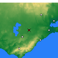 Nearby Forecast Locations - Mt Gellibrand - карта